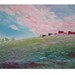 Pink clouds - FREE SHIPPING - Large 39"x28" Original Oil Painting - ready to hang palette knife impasto