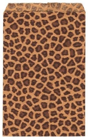 100 Pack Leopard Print Sacks (5 x 7 in) // BOUTIQUE CHIC //