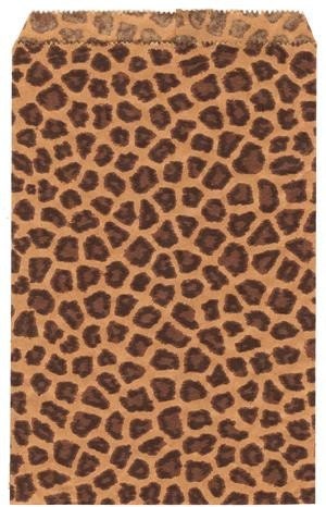 100 Pack Leopard Print Sack (6 x 9 in) // BOUTIQUE CHIC //