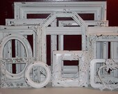13 Chippy White Picture Frames