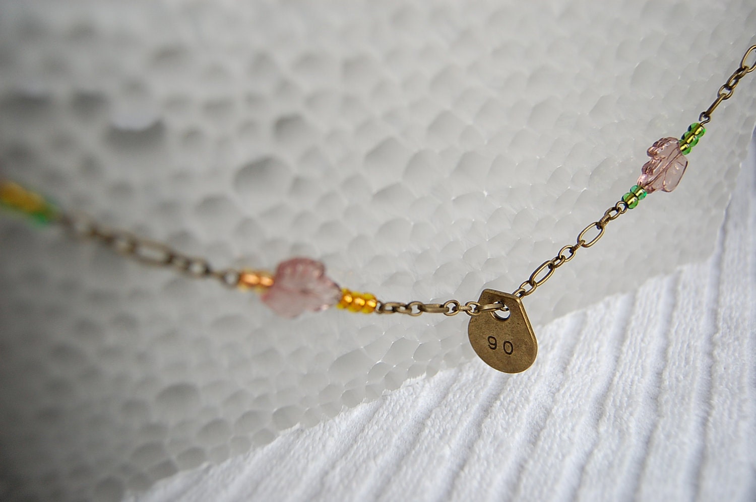 Number tag necklace