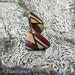 Shattered - Maple, Purpleheart and Ebony-Wooden post earrings in a soft triangle shape
