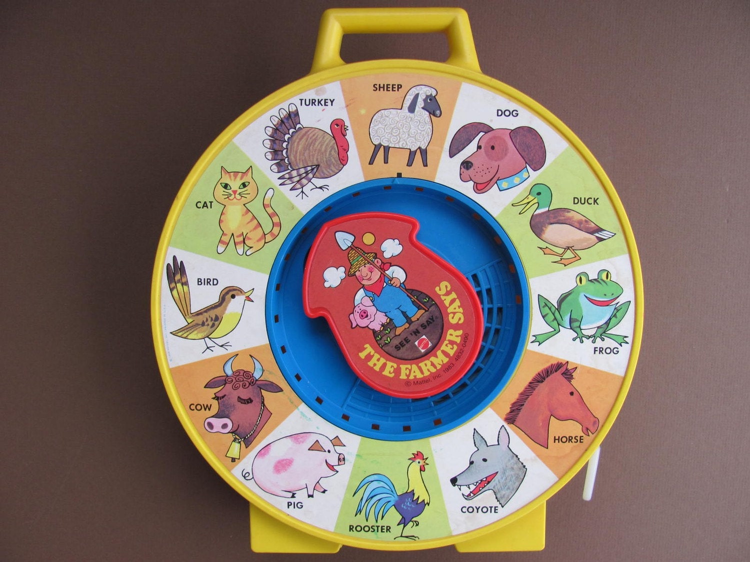 Vintage SEE n SAY. The Farmer Says. 1983 by Mattel.