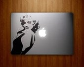 Marilyn Monroe Decal - Marilyn Monroe Sticker - Norma Jeane Vinyl MacBook Decal