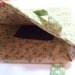 Totoro bag with umbrella pocket with super awesome green retro fabric
