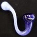 Sherlock Glass Pipe - Purple and Blue - Hand Blown - The Dreamsicle