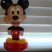 Vintage 80's Walt Disney World Mickey Mouse Bobble head Toy CUTE
