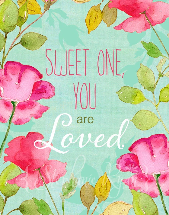 Watercolor Illustration Print Sweet One.
