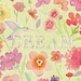 Watercolor Painting Art Illustration Hummingbird and Flowers Print Dream