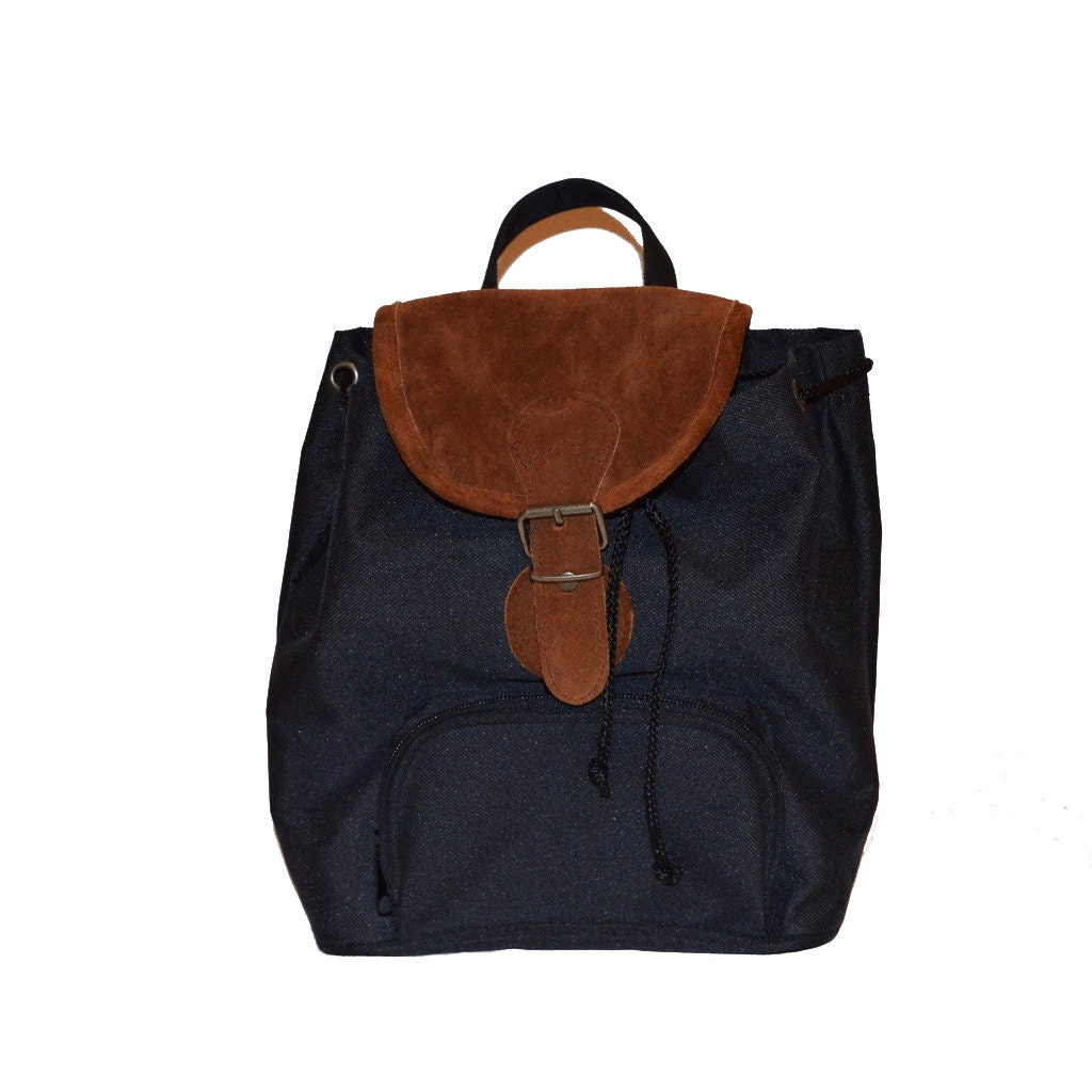 Brown Canvas Backpack