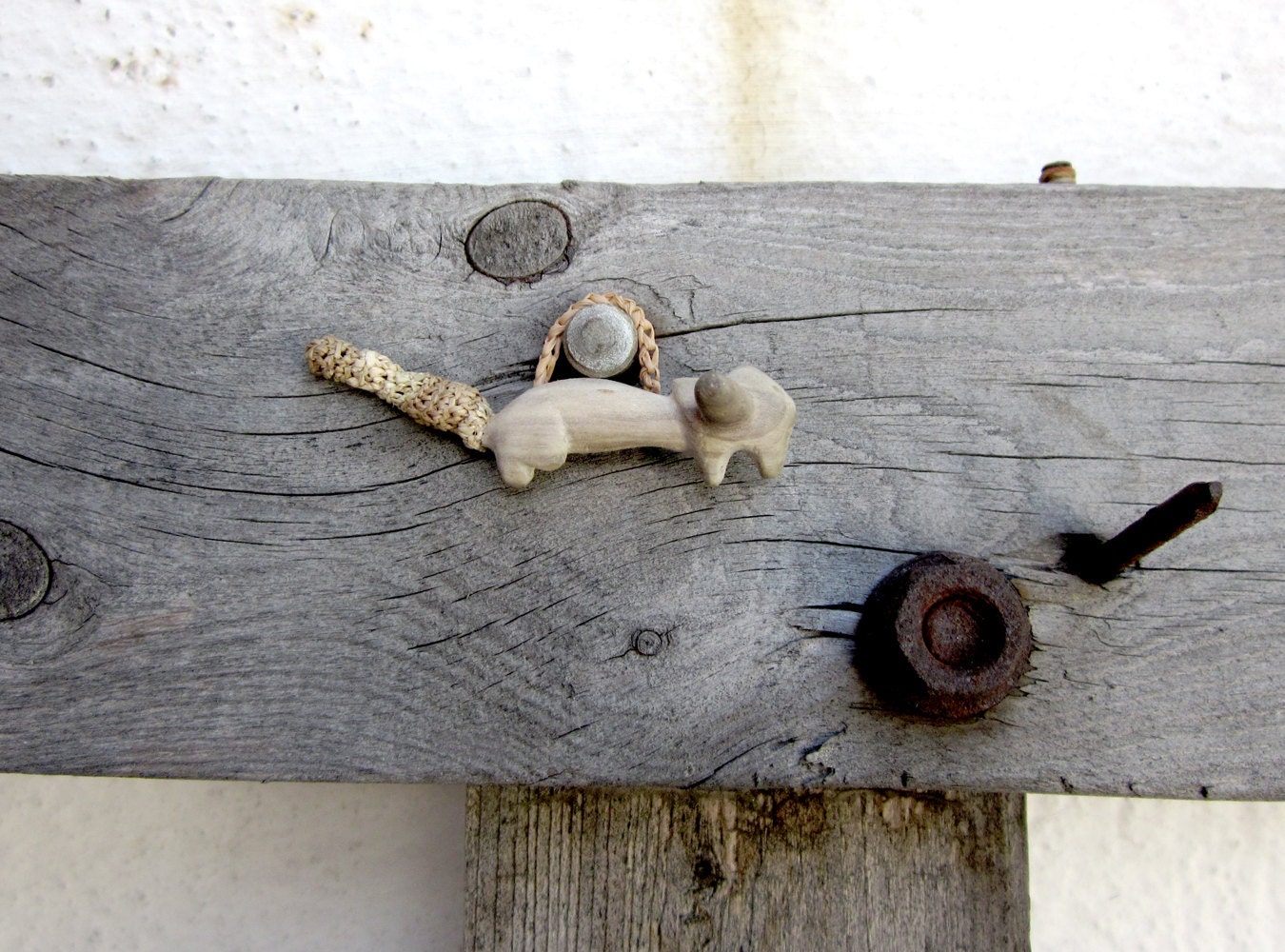 Reserved for Sarah -Woodland creature, Fox - Native wall art ,wood carving, OOAK