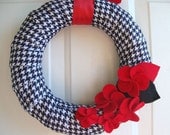 Plaid Wrapped Wreath 10"