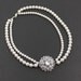 Pearl Bridal Necklace, Vintage Crystal Wedding Necklace,  Wedding Jewelry ANAIS 2