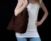 Donna everyday tote / diaper bag / messenger bag IN BROWN