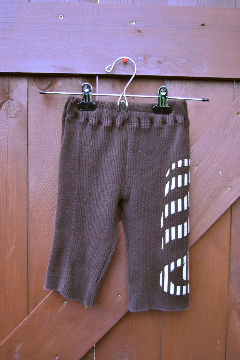 Upcycled Baby Pants-Chocolate Brown size 6m