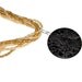 RESERVED: Black and Gold and Cream Boho Pendant Multi-Strand Beaded Necklace / I Accept CREDIT CARDS
