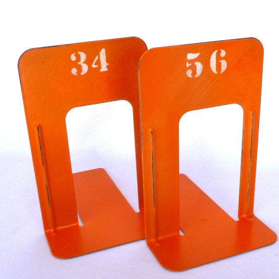 INDUSTRIAL STYLE Orange BOOKENDS