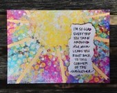 Handmade Birthday Card: Inspirational Art