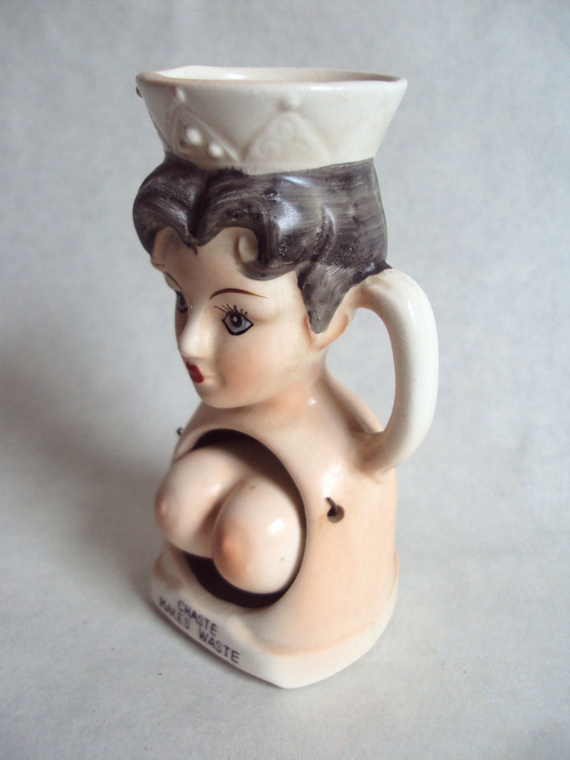 1950s Risque ceramic kitsch naked lady novelty mug