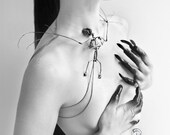Miyu Decay Sterling Silver Bat Skeleton Necklace