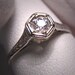 ON SALE Antique Diamond Wedding Ring Engagement Vintage .20ct