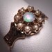Antique Opal Ring Vintage Victorian Pearl Wedding Band