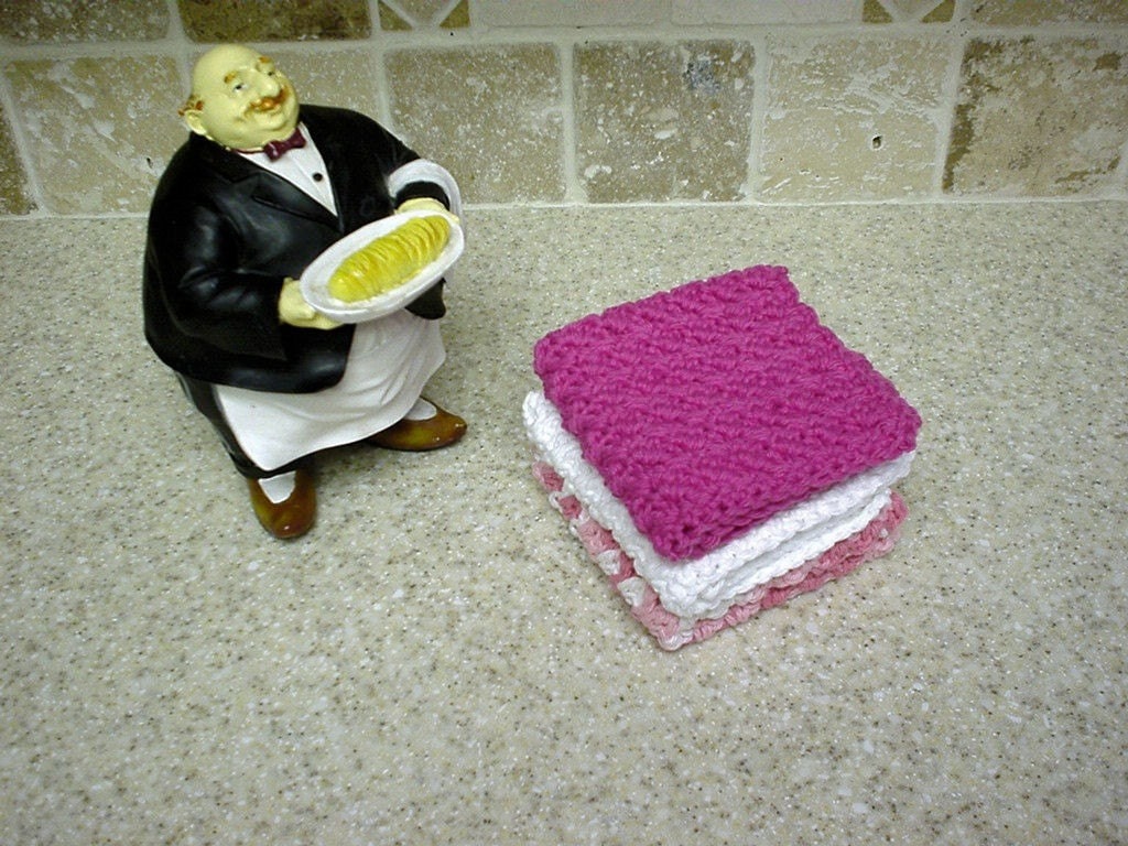 Crochet Cotton Wash Cloths