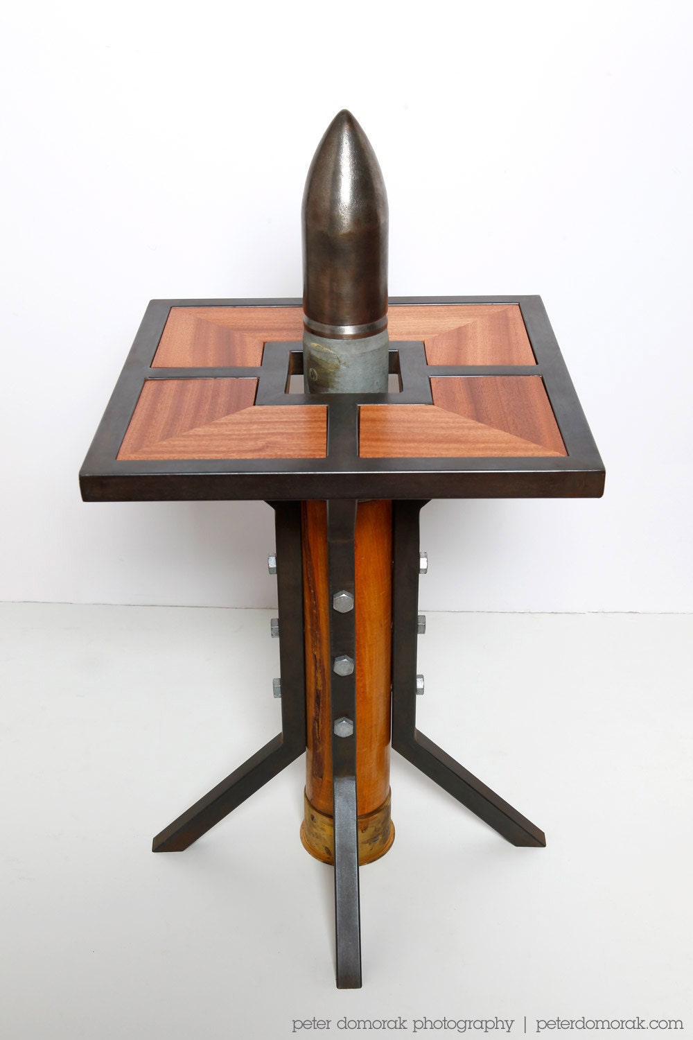 Silo End Table - WWII Naval Round