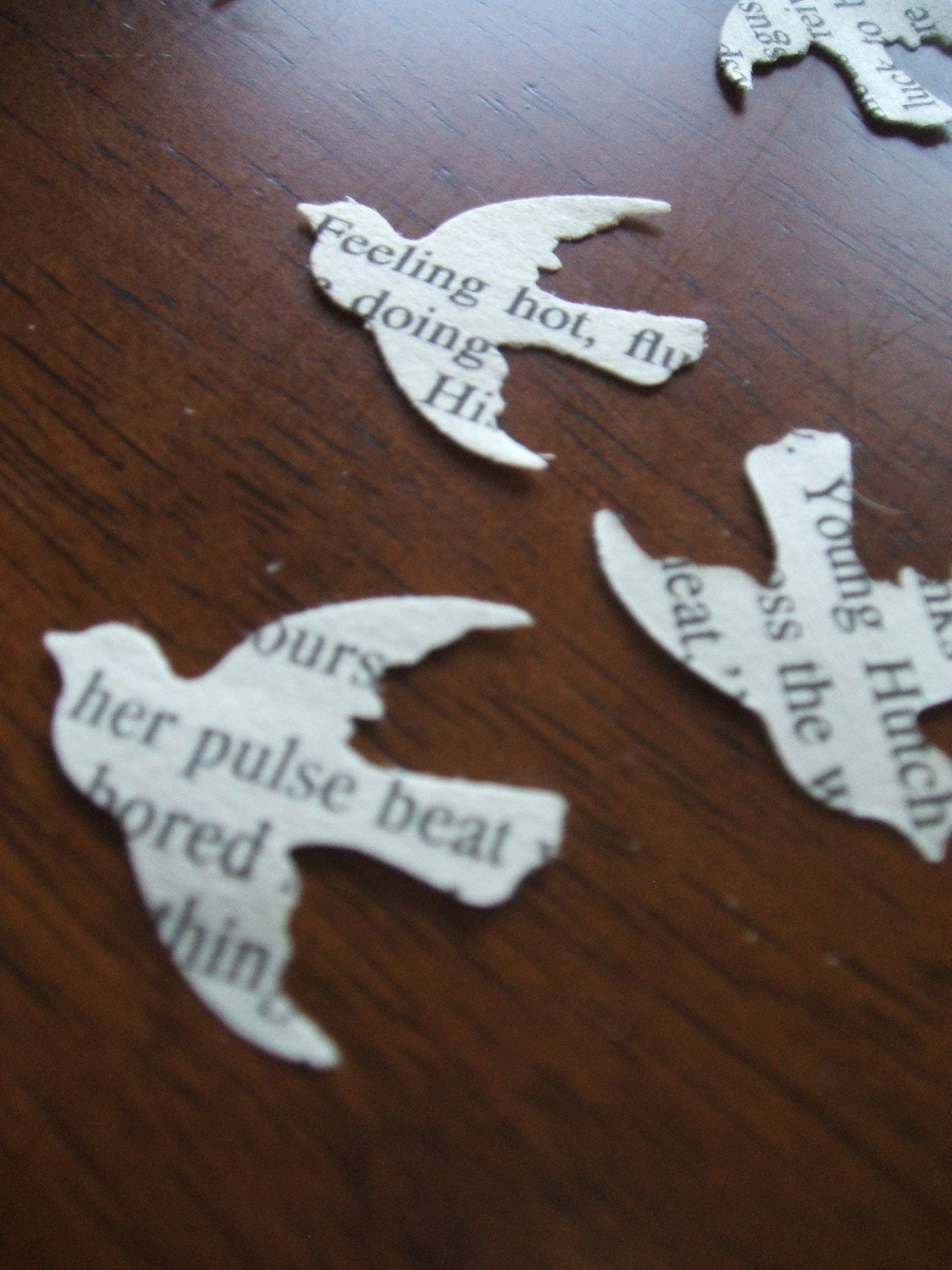 300 Confetti Romance Novel Birds FREE SHIPPING