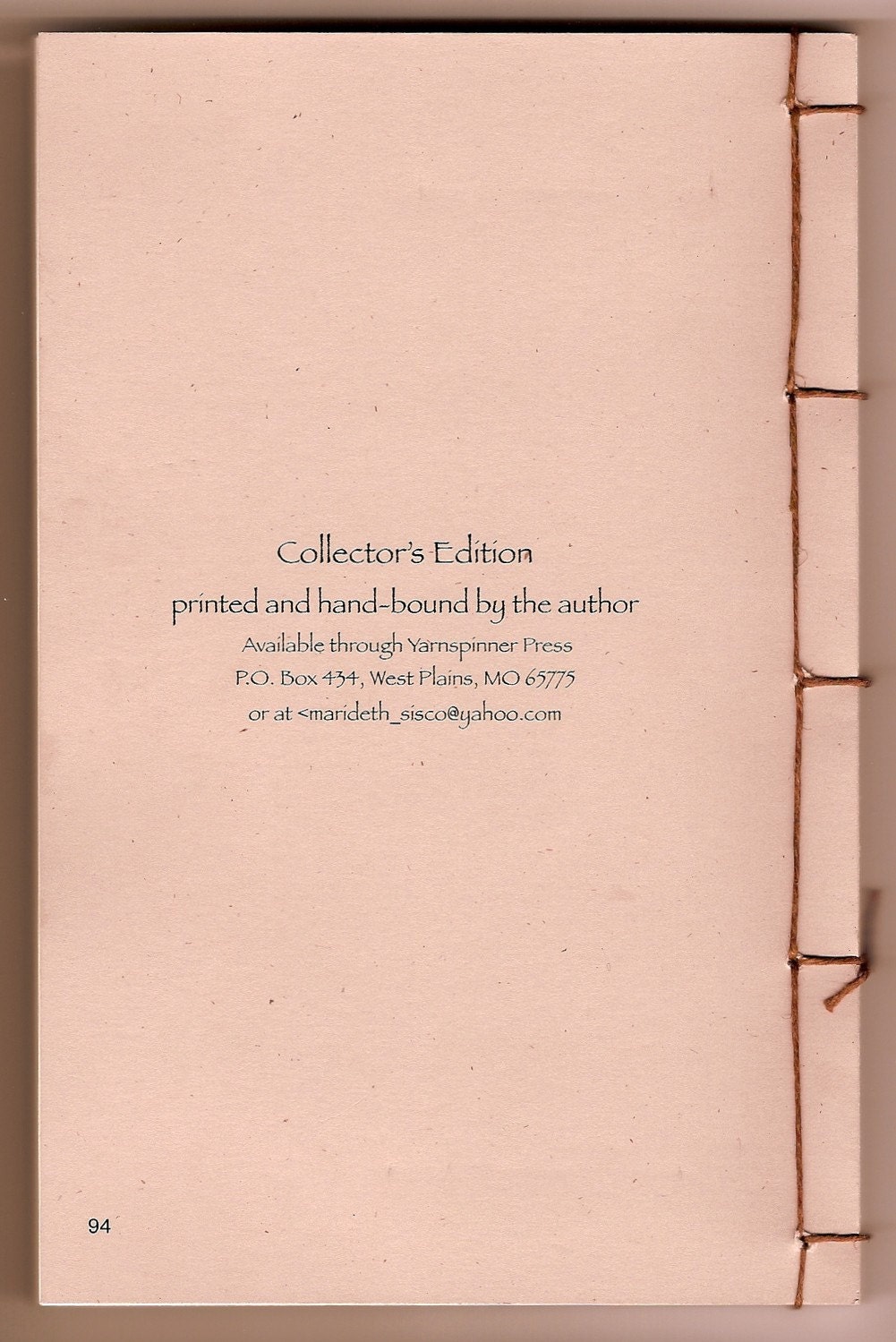 These Ozark Hills, a hand bound book , limited edition