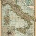 vintage map of ITALY atlas vintage map italian print - large map print 20" x 28" - vintage map print of italy
