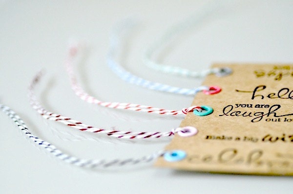Kraft Paper Tags with Baker's Twine x 10