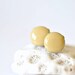 Glossy Dot Ear Posts - 10mm - Mustard