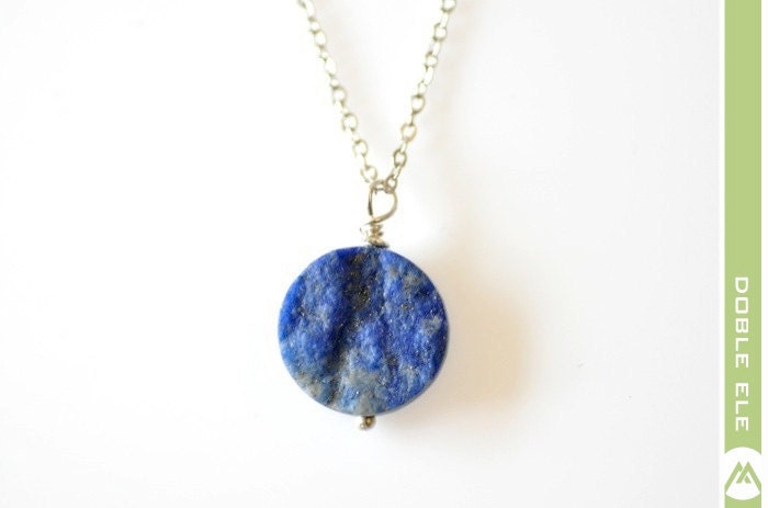 Lapis Lazuli Coin Necklace