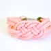 Sailor Knot Bracelet - Peachy Pink
