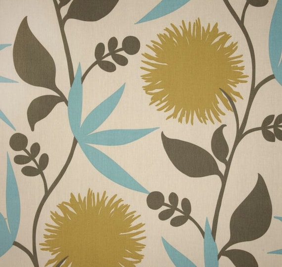 Thomas Paul Dahlia Window Curtain Panels - Pair 84-88 inch - FREE SHIPPING