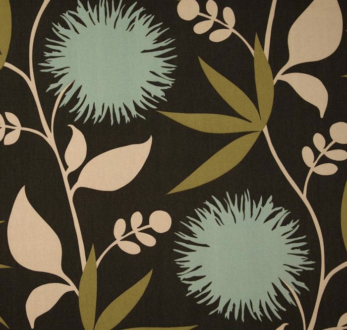 Thomas Paul Dahlia Window Curtain Panels - Pair 84-88 inch - FREE SHIPPING
