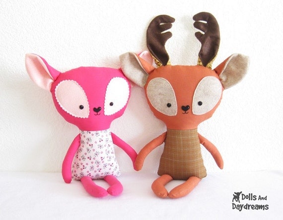 Deer Fawn Sewing Pattern PDF Softie Stuffed Toy