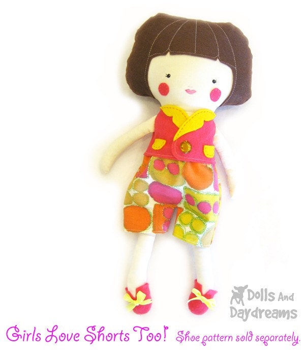 Waistcoat Shorts Boy Toy Clothes PDF Sewing Pattern