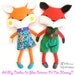 Fox Sewing Pattern PDF Stuffed Toy Softie Instant Download