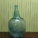 Oversized Rippled Glass Bottle