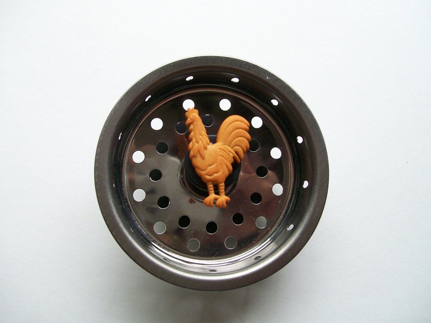 Rooster Kitchen Sink Strainer Basket. Drain Plug, Sink Stopper