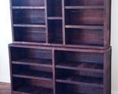 Custom Cabinet made entirely from wine soaked oak staves from giant wine tanks - 100% Recycled