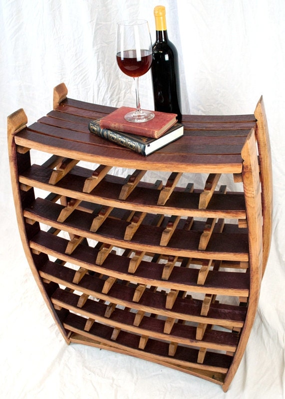 Wine Barrel Wine Rack - 100% recycled Napa valley barrel