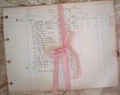 beautiful old ledger pages
