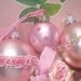 Custom order for Camille only-2 small pink bulbs and 2 red and gold bulbs
