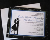 Retro Rehearsal Dinner Invitation