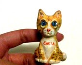 Custom Cat Sculpture Polymer Clay - Pet Totem