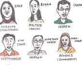 Hello in 26 Languages (8.5 x 11) Giclee Print - People of Many Nationalities