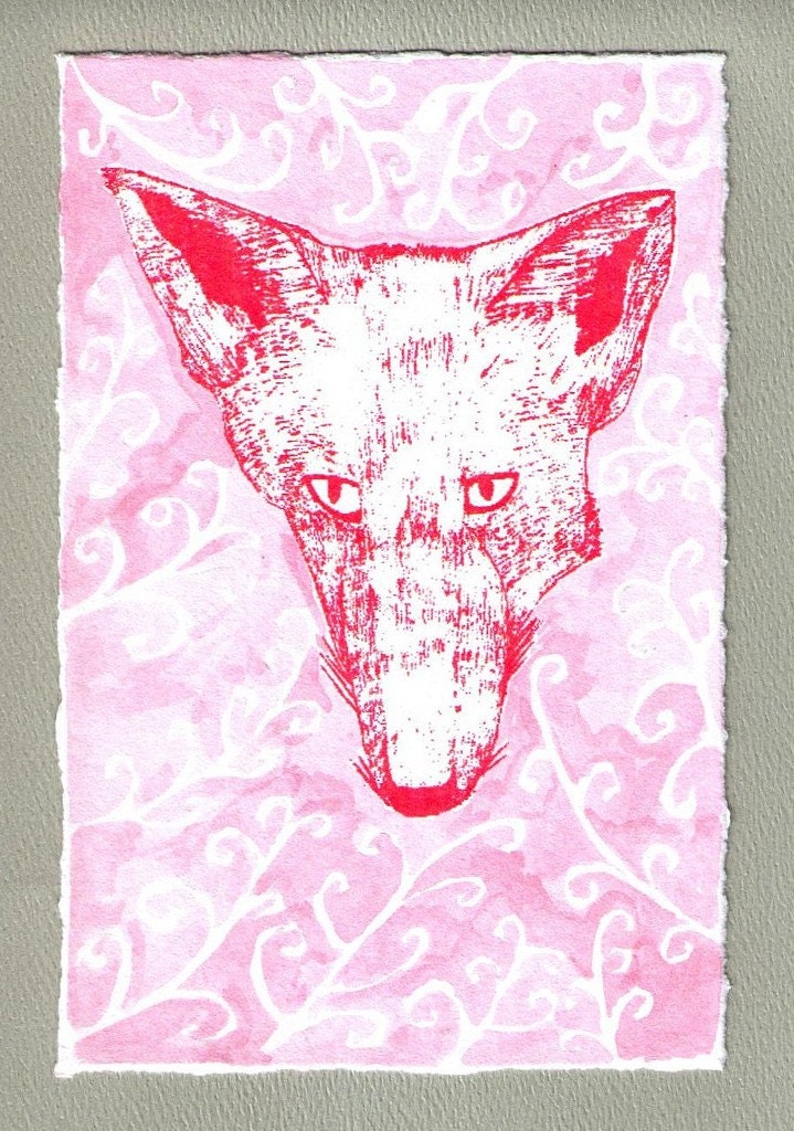 Vulpes Red (Fanfare) gocco print